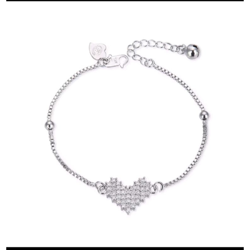 Gelang Serut Titanium Silver