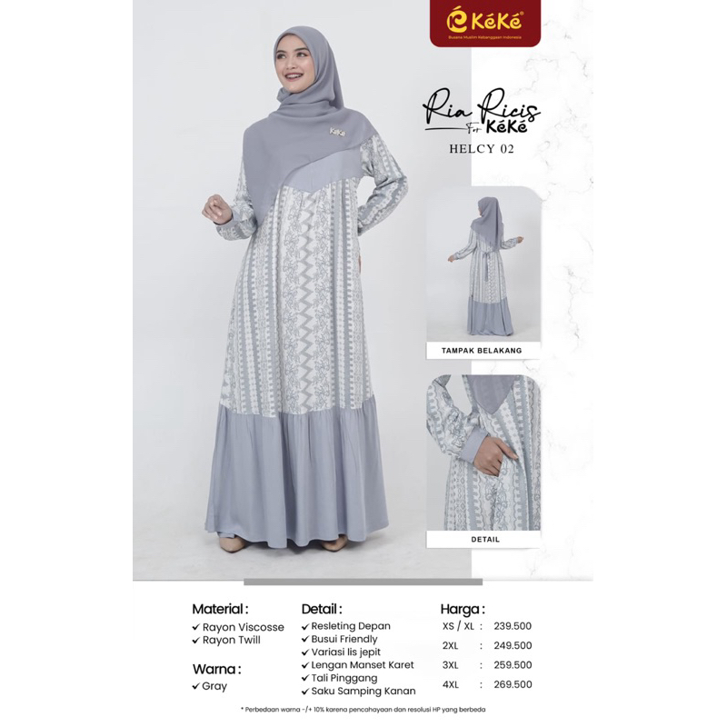 Gamis Helcy 2 Ria Ricis Keke
