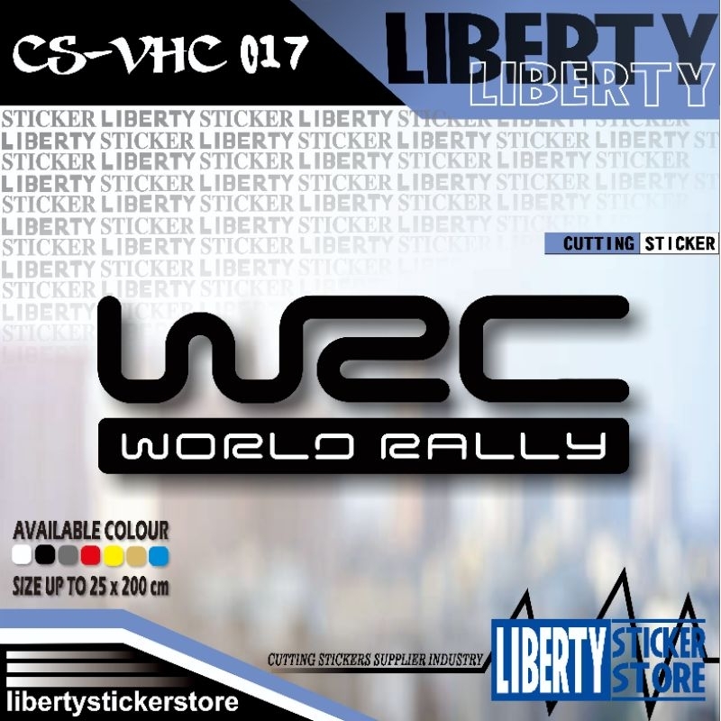 Bebas Pilih Warna & Ukuran | Cutting Sticker WRC World Rally | Cutting Sticker WRC World Rally