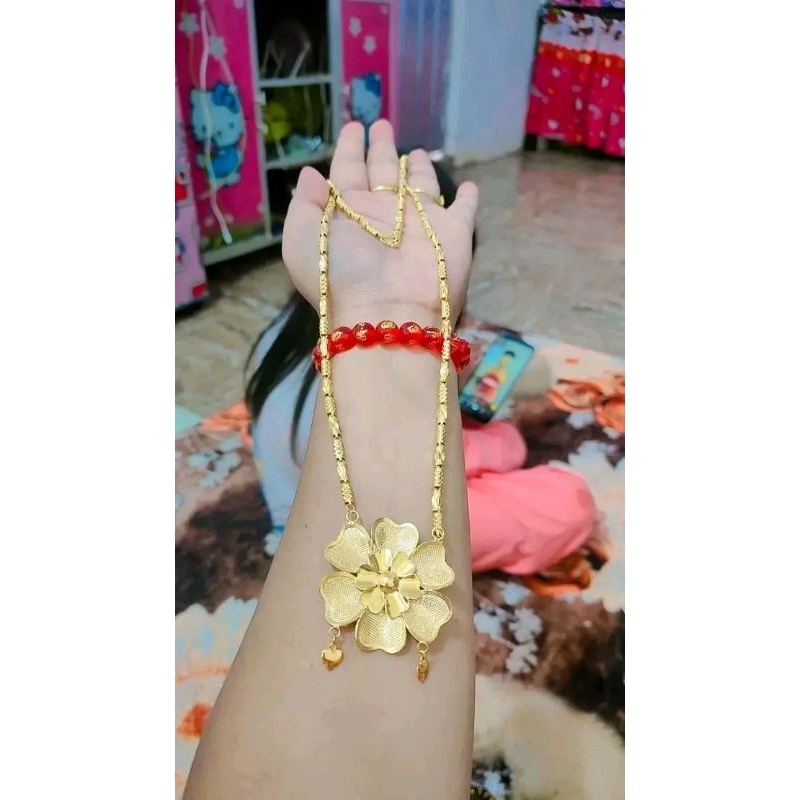 Kalung + Liontin Lapis Emas 2 suku