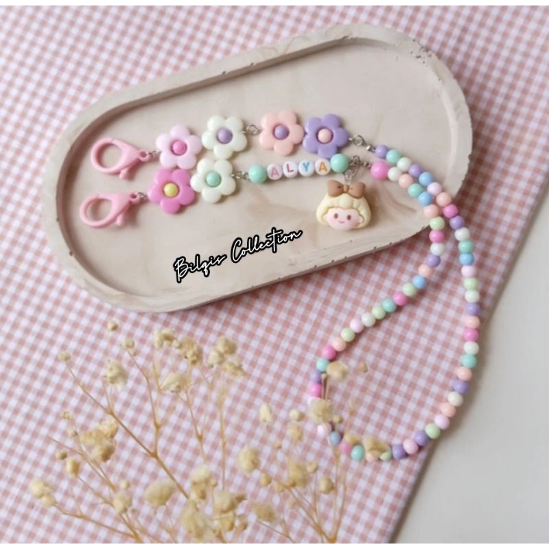 STRAP MASK FOR KIDS / STRAP MASKER ANAK CUSTOM NAMA / STRAP MASKER ANAK POLOS