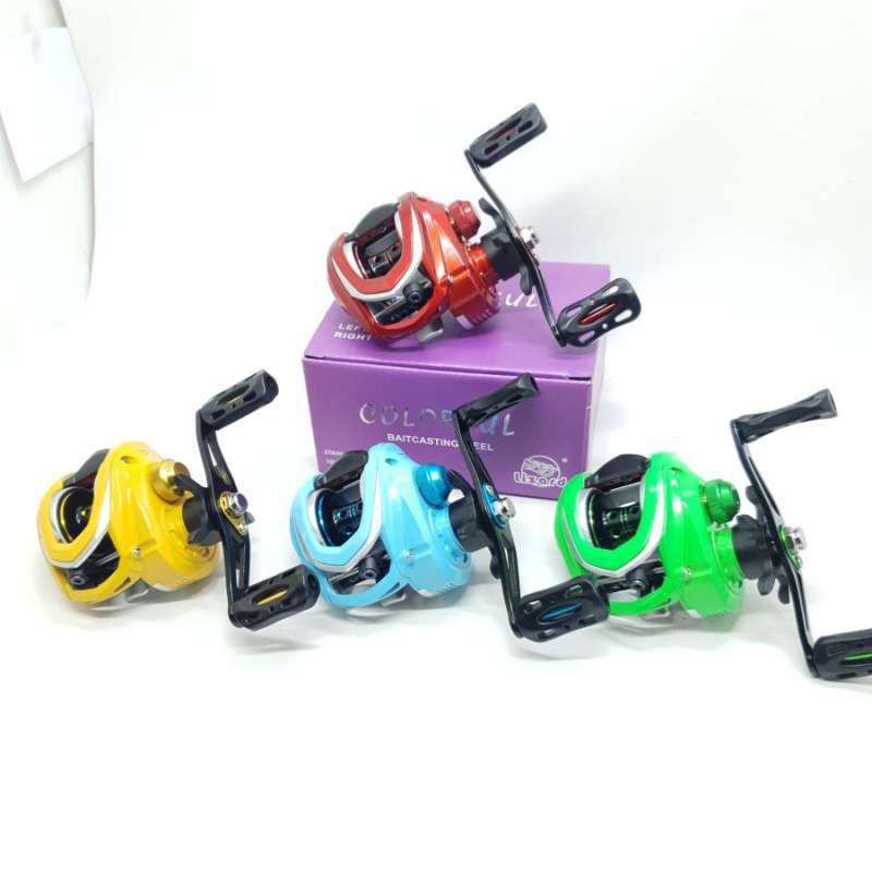 REEL BC LIZARD COLORFUL RATIO 8.1 HANDLE KIRI