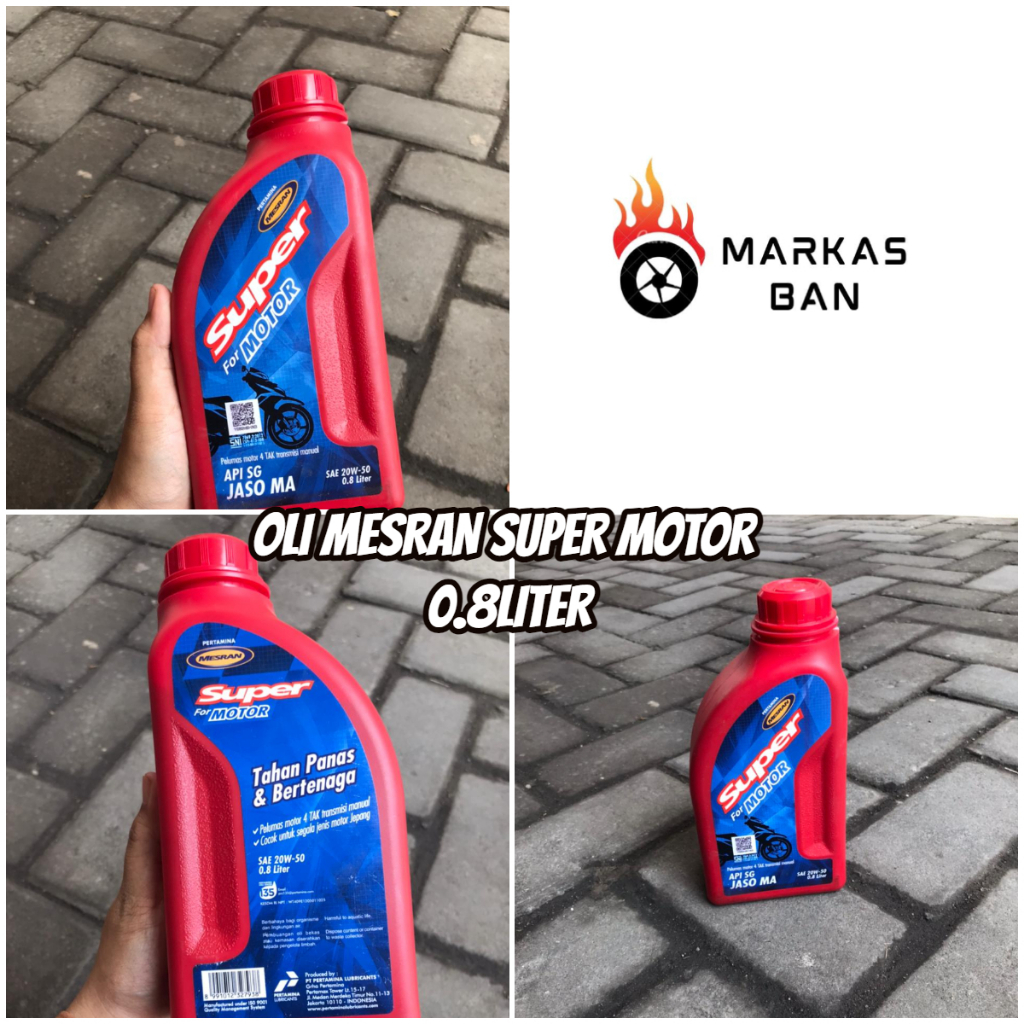OLI MESRAN SUPER MOTOR 0.8L //OLI MESIN MESRAN SUPER MOTOR 20W-50 OLI 4T PERTAMINA MESRAN SUPER MOTO