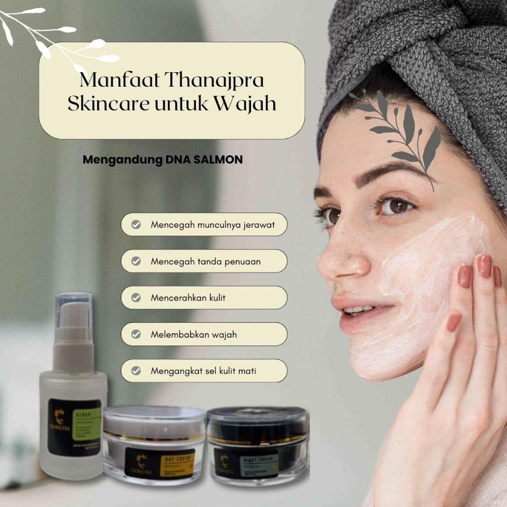 skincare dna salmon Thanajpra untuk kulit sensitif dan berjerawat