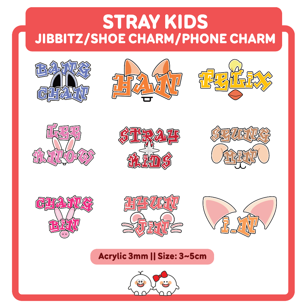 Stray Kids Jibbitz/Shoe Charm/Phone Charm