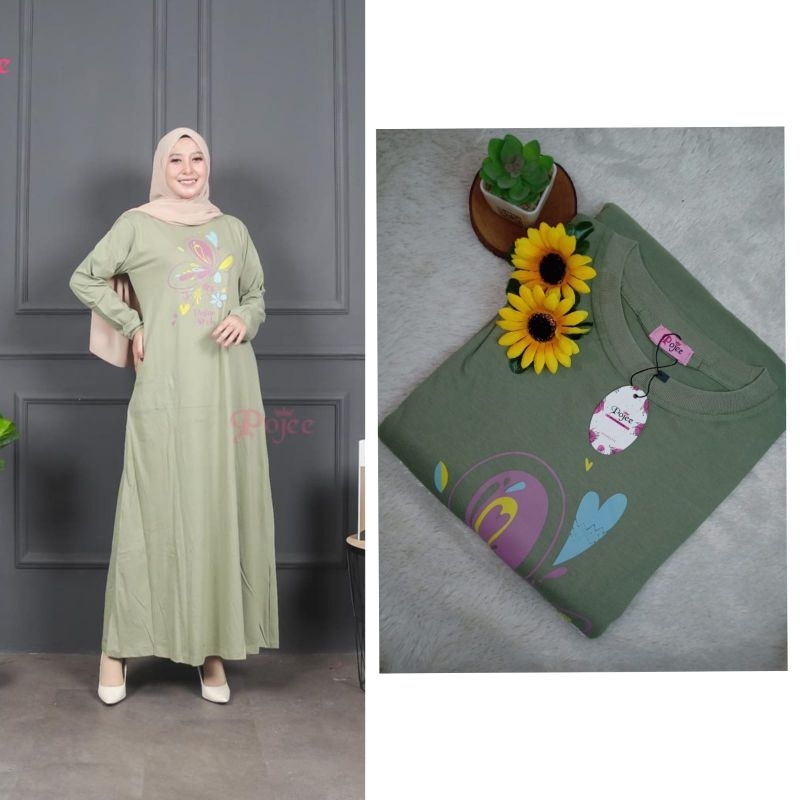 Pojee Gamis Kaos Butterfly