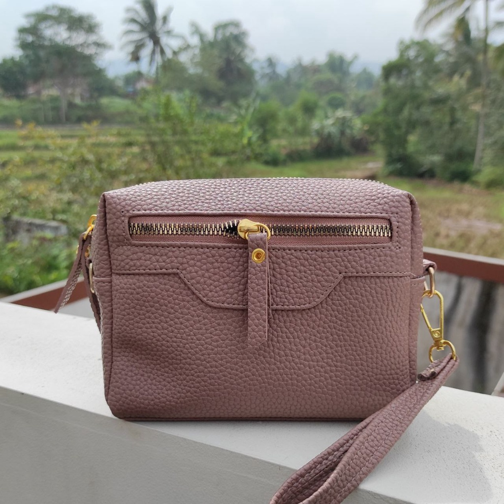 NEDHIRA STORE Tas Selempang wanita  Papirut Sienta Terbaru Tas Kulit Jeruk Tas Kondangan Wanita Tas 