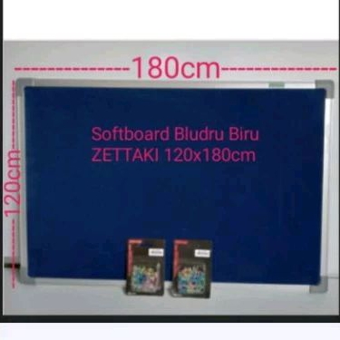 

SOFTBOARD CORK BOARD / PAPAN MADING GANTUNG BLUDRU BIRU ZETTAKI 120X180CM