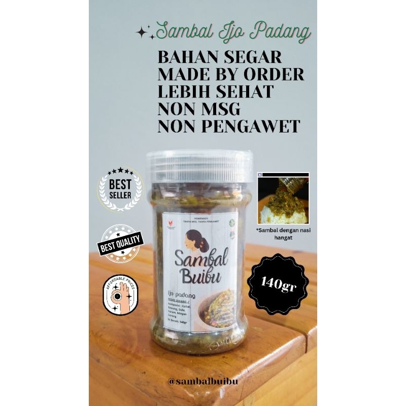 

SAMBALBUIBU Sambal Ijo Padang 140gr [Recommended] (Baca Desc Sebelum Beli)