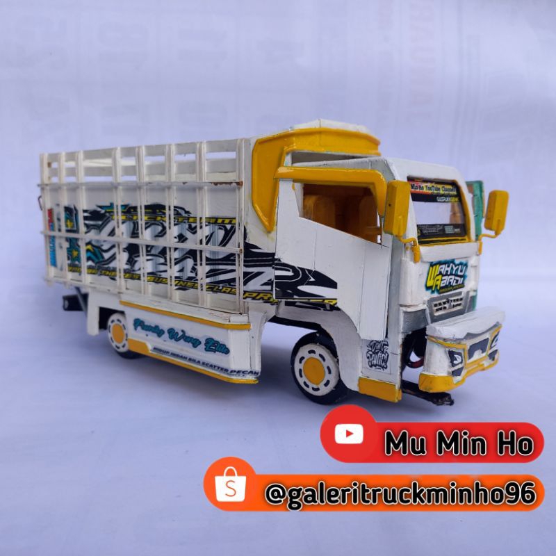 Miniatur Truk Oleng Wahyu Abadi 2   HIDROLIK BUKA TUTUP