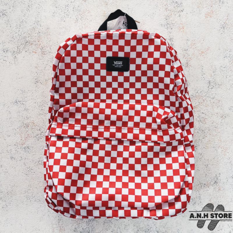 Vans Backpack Red Checkerboard