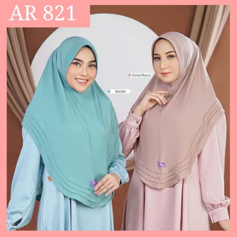 Hijab Arrafi Bergo Terbaru || Jilbab Blusukan Ar Rafi AR 821 Standart Instant Wanita Dewasa || Hijab