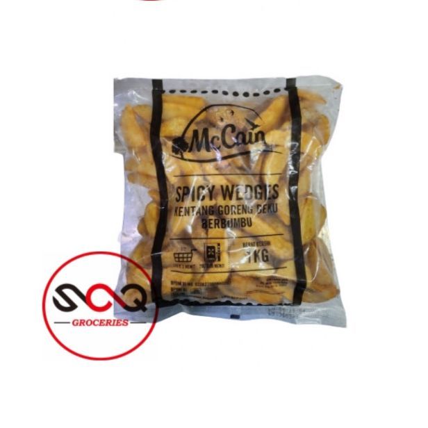 

McCain Kentang Goreng Spicy Wedges 1 Kg Kentang Beku