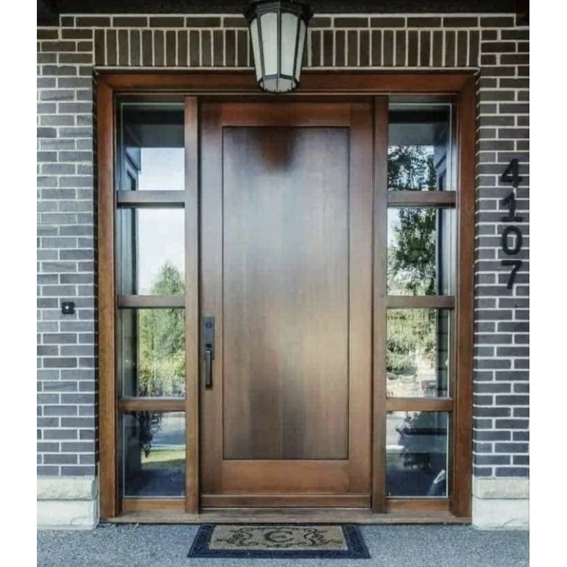 Set Pintu jendela kaca kusen jati