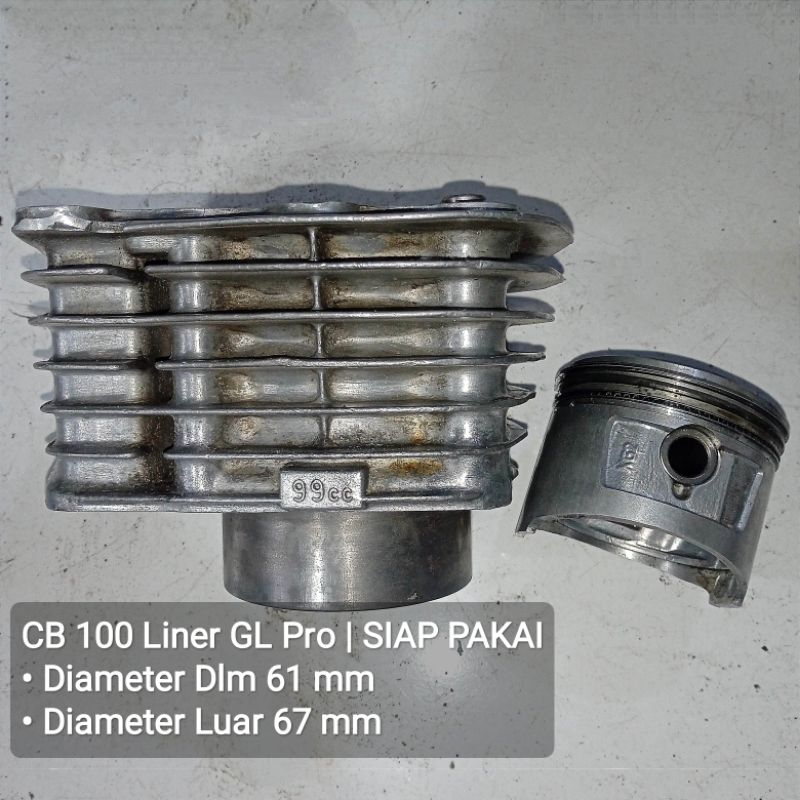 Original Blok Boring Seher 99 Honda CB 100 Liner Up GL Pro SIAP PAKAI Blok Buring CB100 99cm CB K2 C