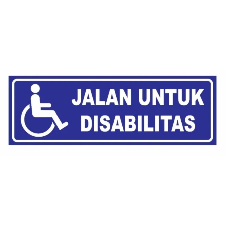 

SIGN STICKER JALAN UNTUK DISABILITAS UK 45 x 15 CM K3 RAMBU SAFETY
