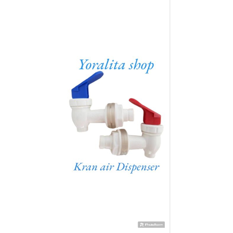 Keran Air minum Dispenser/ kran dispenser biru/merah panas/dingin - Biru