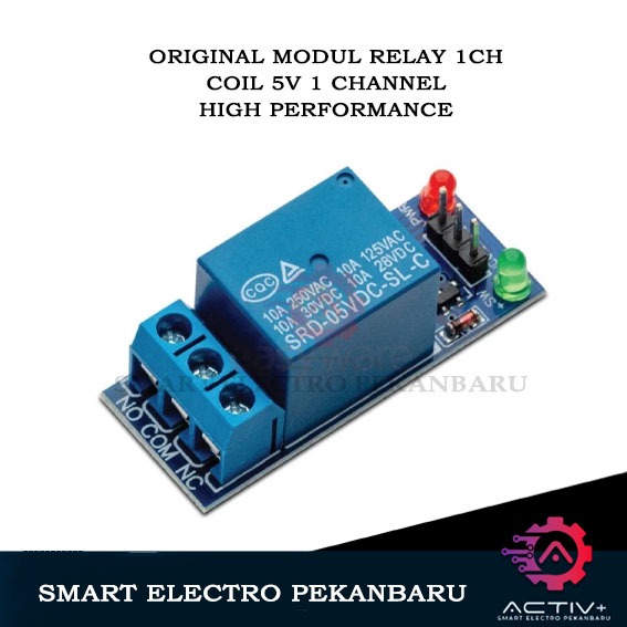 ORIGINAL MODUL RELAY 5V 1CHANNEL LOW-TRIGGER 1CHN SONGLE MODULE RELAY 1 CHANNEL RILAI RILAY RELAI 5V