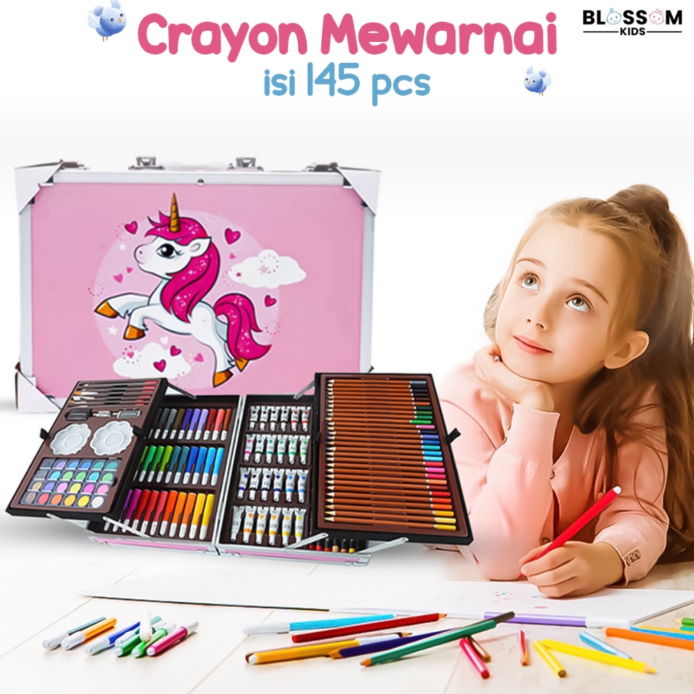 

Special Edition Krayon Koper Tingkat Set Mewarnai Lengkap Crayon Anak Set BLOSSOM KIDS 43