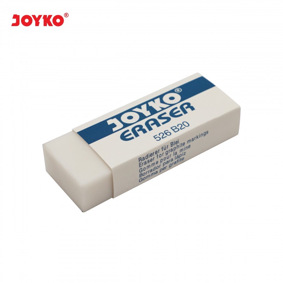 

TERMURAH GROSIR 18 PCS Penghapus Eraser Joyko 526 B20 (White) Penghapus Stip Warna Putih