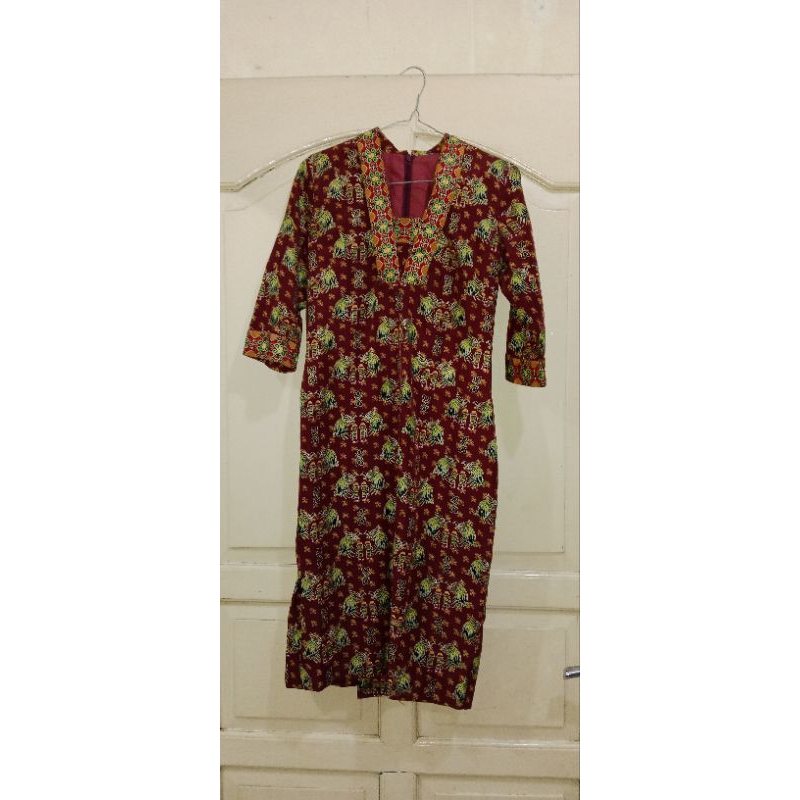 mini dress batik motif burung cendrawasih pl