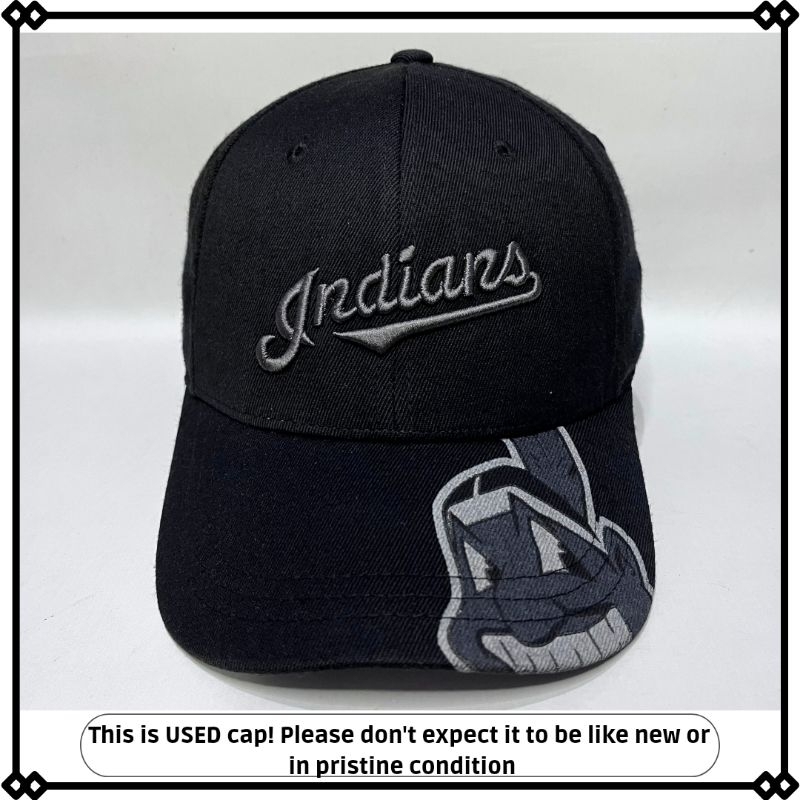 topi ukuran besar MLB Indian Builtup original second bigsize