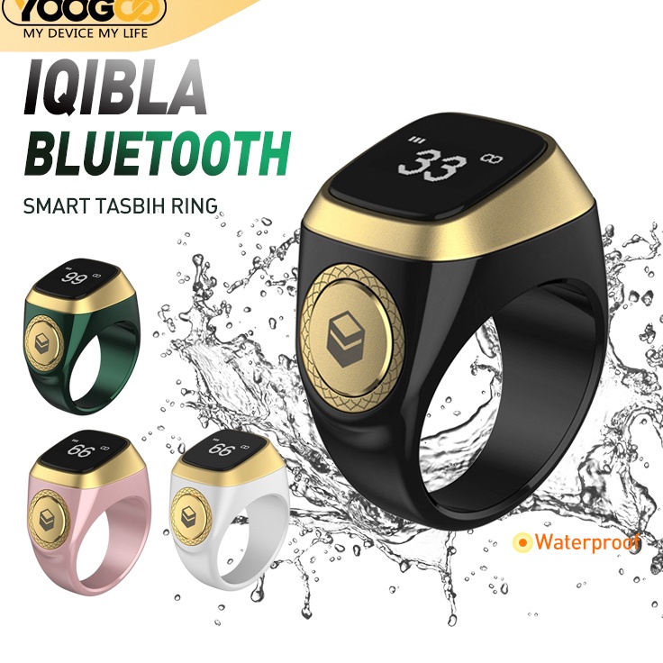 New IdNn4N8 Iqibla Zikr Ring Tasbih Digital Digital Tasbih Smart Zikr Ring IQIBLA Zikr Ring Iqibla C