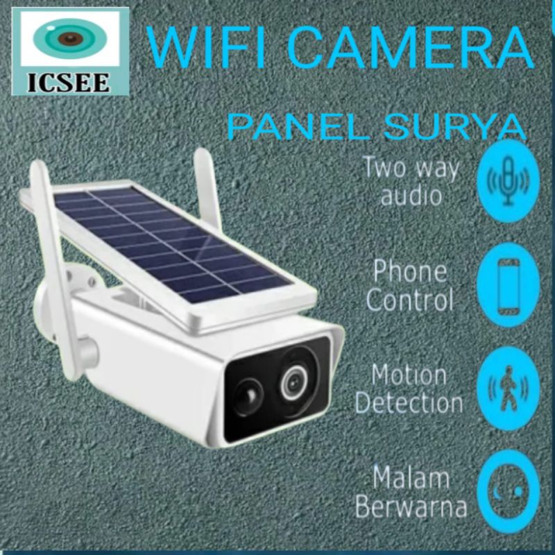 IP CAM CAMERA SOLAR PANEL SURYA /CCTV OUTDOOR  TENAGA MATAHARI
