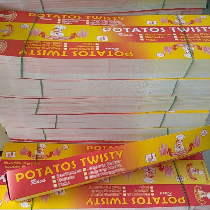 

Inovasi terbaru untuk penampilan yang luar biasa KEMASAN KENTANG ULIR KENTANG TORNADO KENTANG SPIRAL ISI 1 KOTAK KENTANG KENTANG GORENG PEMBUNGKUS KENTANG