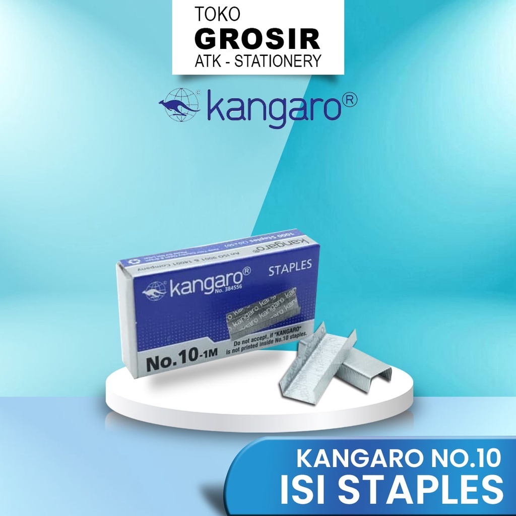 

Isi Staples Kangaro Kecil No. 10 -1M / Refill Stapler No 10