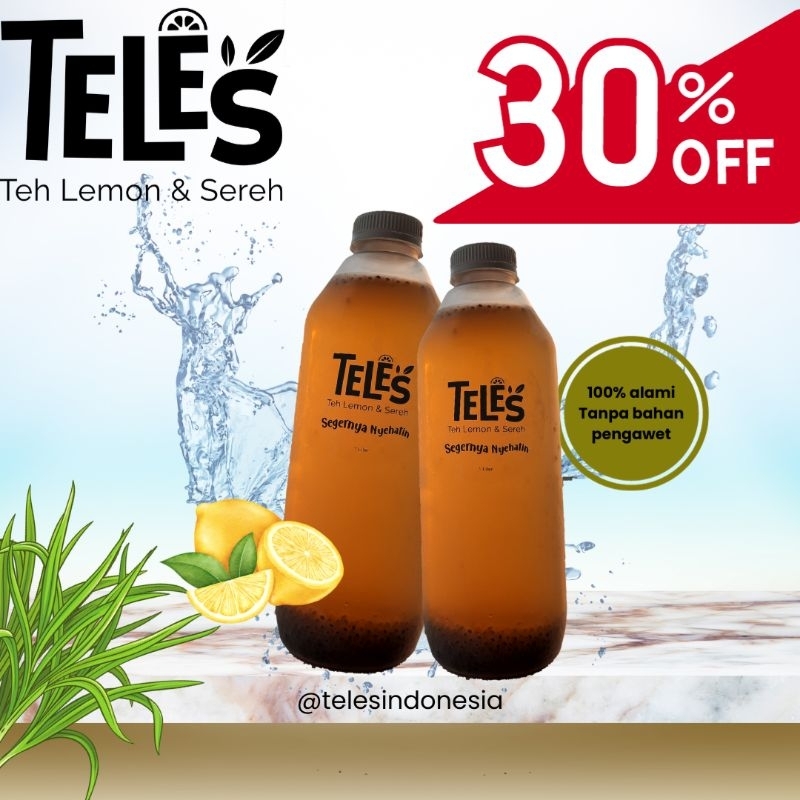 

Teh Lemon Sereh / TELES / Minuman sehat dan enak / 1 liter