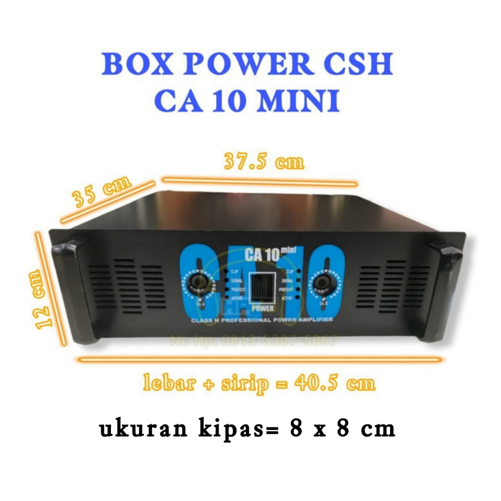 BOX POWER AMPLIFIER CSH MINI CA10 box ampli CSH CA 10 MINI