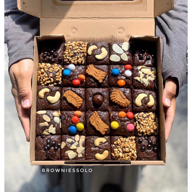 

Mix Fudgy Brownies Isi 25 Brownies Sekat Brownies Solo