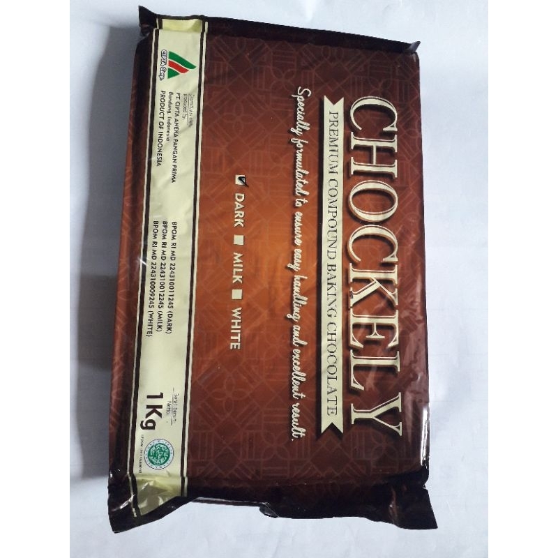 

Coklat compoundcoklat batangan CHOCKELY premium compound baking chocolate 1g