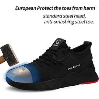 Safety shoes sporty merk sepatu safety terbaik ori casual ringan anti - 39