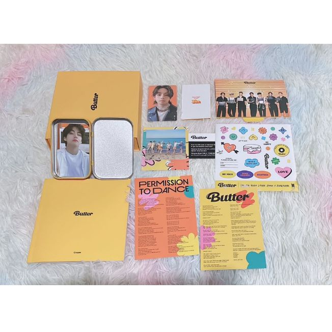 BTS ALBUM BUTTER CREAM PC V MC JIN PB TAEHYUNG FULLSET PHOTOCARD SEOKJIN UNSEALED