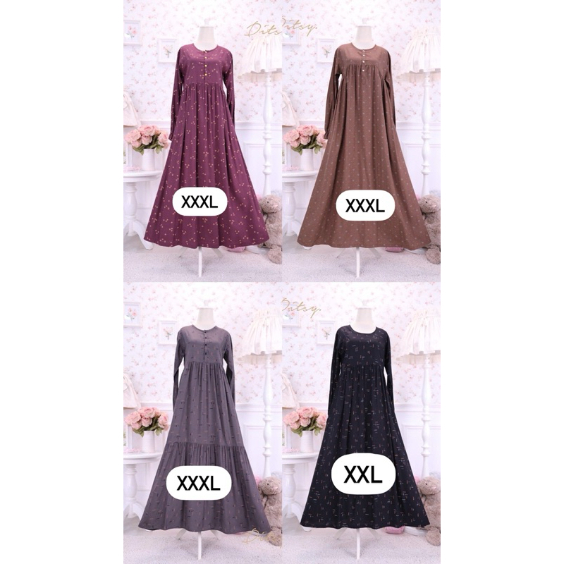 Ditsy Official - Nightgown Gamis Ditsy Gamisditsy jumbo