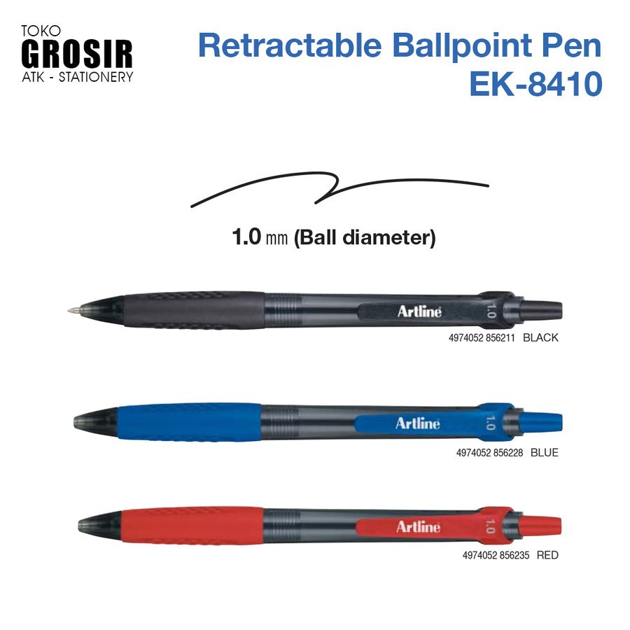 

GROSIR Ballpoint Artline Pen EK-8410 (12PCS)