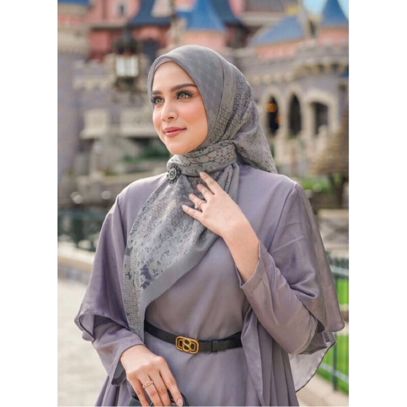 Buttonscarves Jubilation Voile Square Moon rock