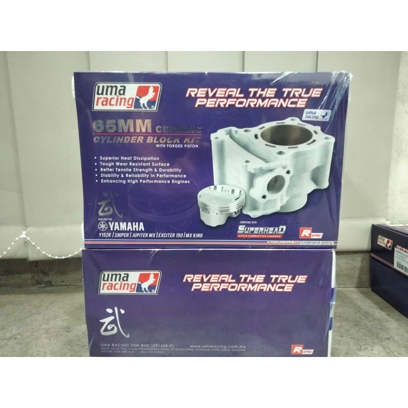 Uma Racing Ceramic Cylinder Block blok seher set Jupiter Mx 135 Mx King Vixion 62 65 mm
