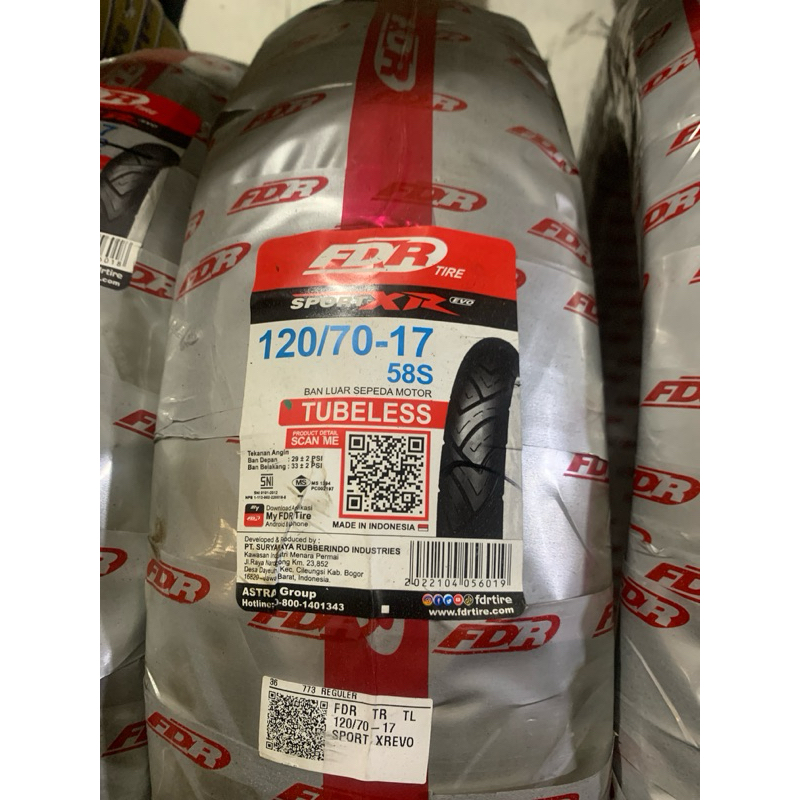 BAN FDR SPORT EVO RING 17 UKURAN 120/70