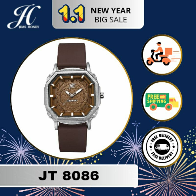 

Jam tangan wanita pria JT 8086 jimshoney free box waterproof