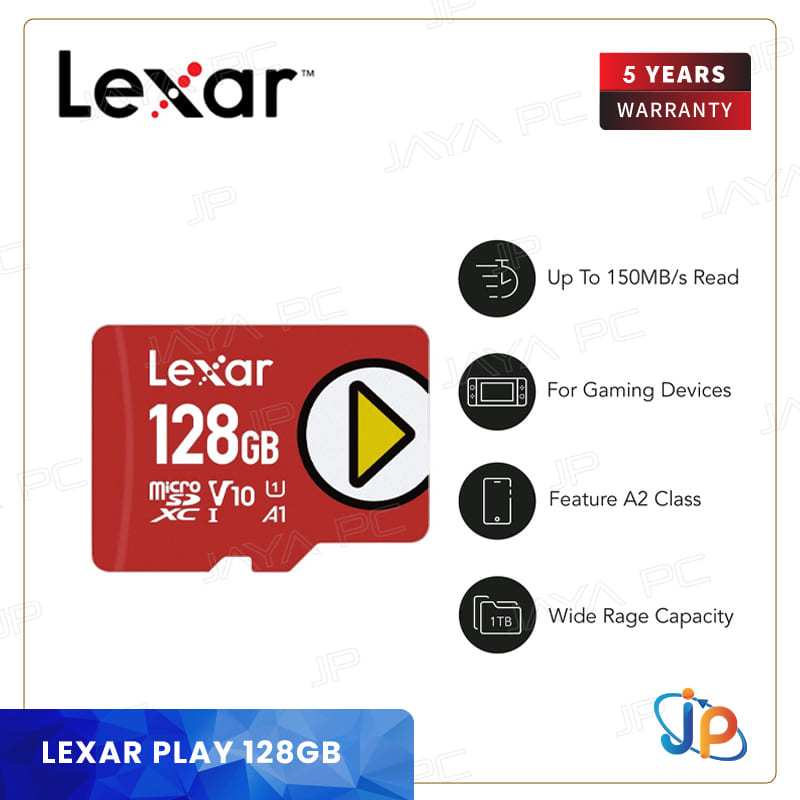 Lexar Play Gaming MicroSDXC 128GB A1 Class 10 - MicroSD/ Nintendo/ HP