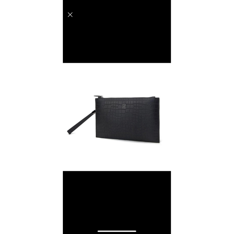 TAS PRIA HUSH PUPPIES DECKER CLUTCH-B 231 BLACK/ Pouch Hush Puppies / Clutch Pria / Clutch EX KADO