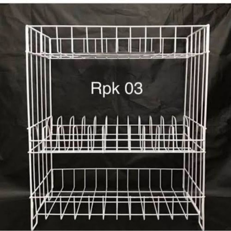 RAK PIRING MEJA / RAK PIRING DAPUR / RAK RPK SUSUN 3