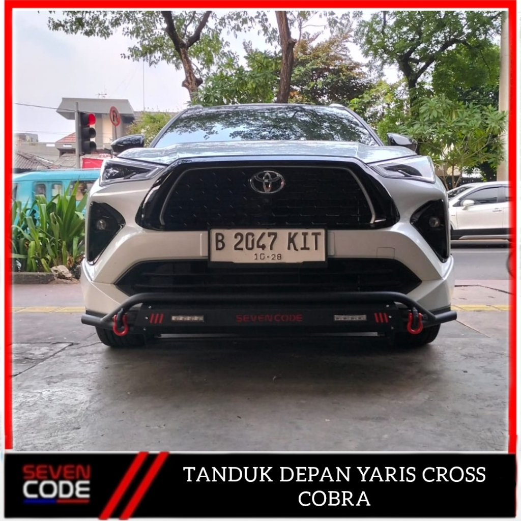 TANDUK DEPAN YARIS CROSS COBRA SEVENCODE BUMPER DEPAN YARIS CROSS COBRA BESI SEVENCODE