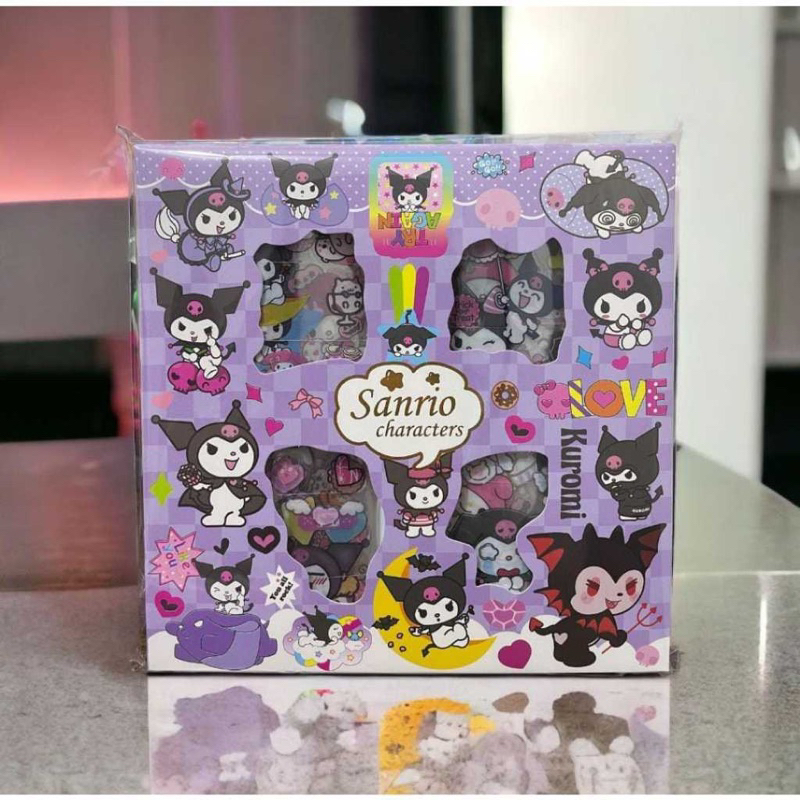 

100 Lembar Sticker Lucu 2D Sanrio Karakter Kuromi Dan Roblox