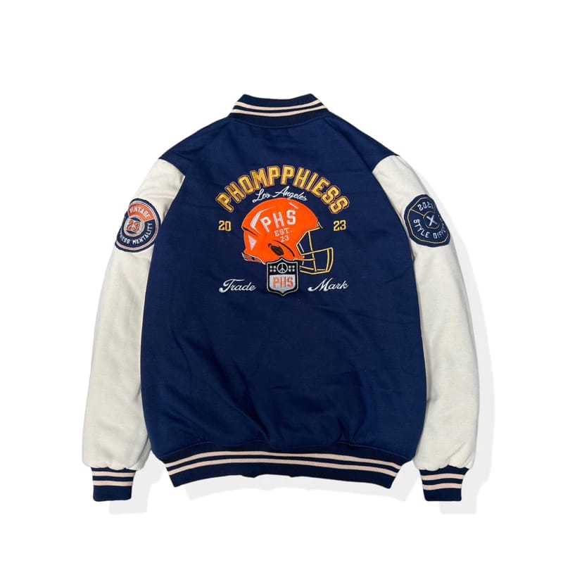 Varsity Baseball Jacket - Navy