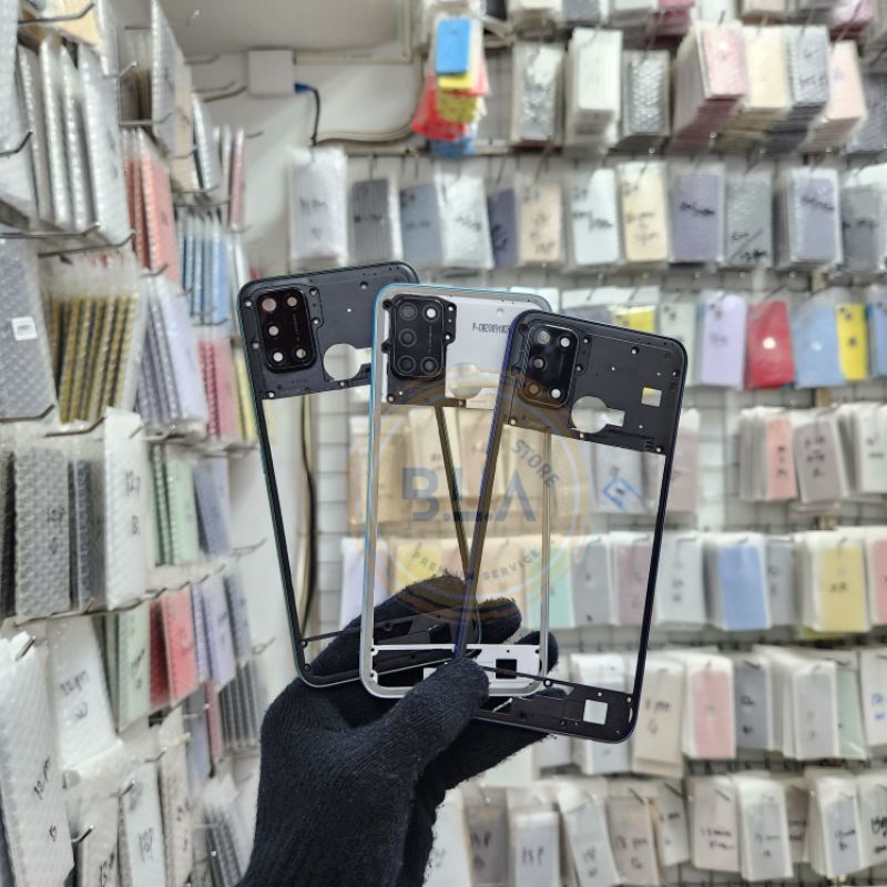 BEZEL TUTUP MESIN TULANG TENGAH BEZEL REALME 7i / REALME C17