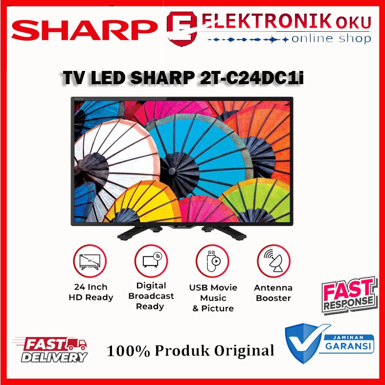TV LED SHARP 24 INCH GARANSI RESMI